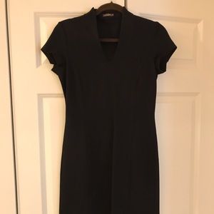 J McLaughlin black sheath dress